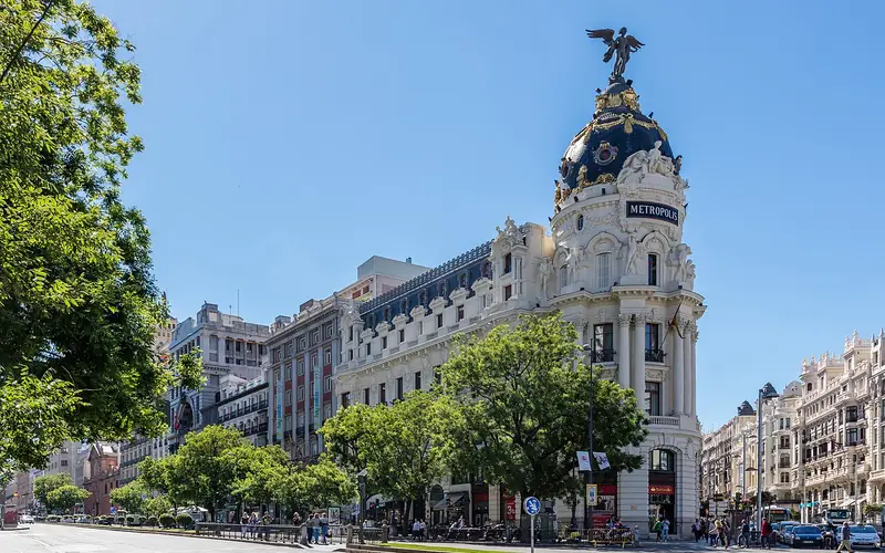 Rue d'Alcalá à Madrid, Espagne